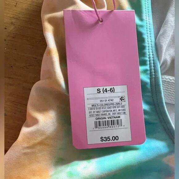 Stoney Clover Lane x Target Swimsuit Pink Tie Dye High Leg XXS or Small‎ NWT - Picture 11 of 12